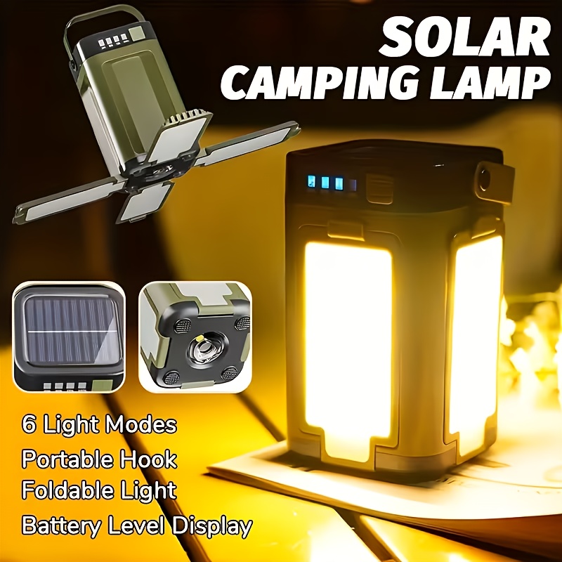 Outdoor Power Bank - Lanterna Solar Portátil para Camping com