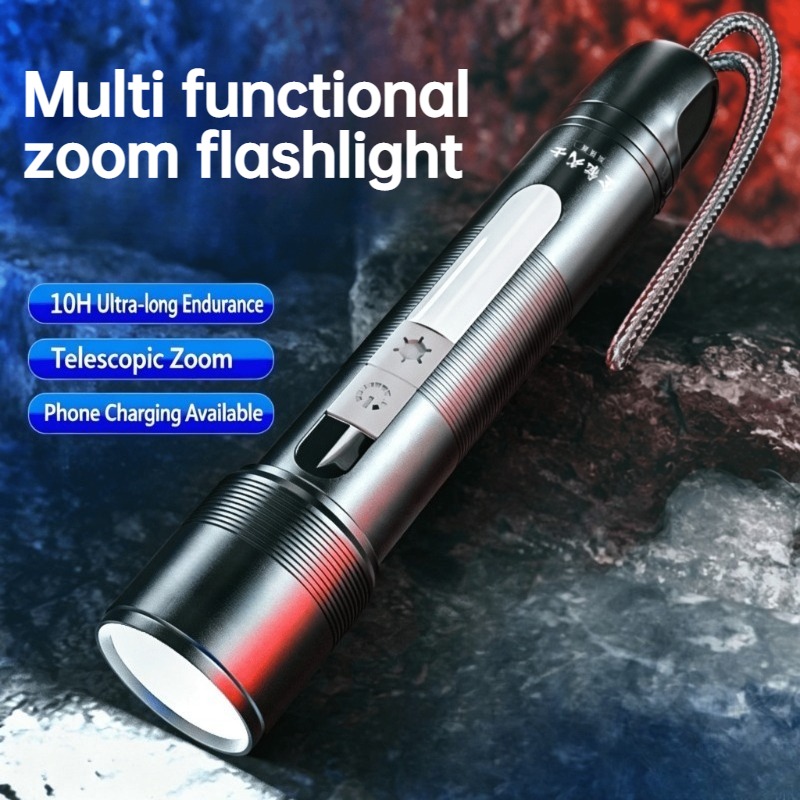 Outdoor Power Bank - Lanterna LED Multifuncional com Zoom, Luz