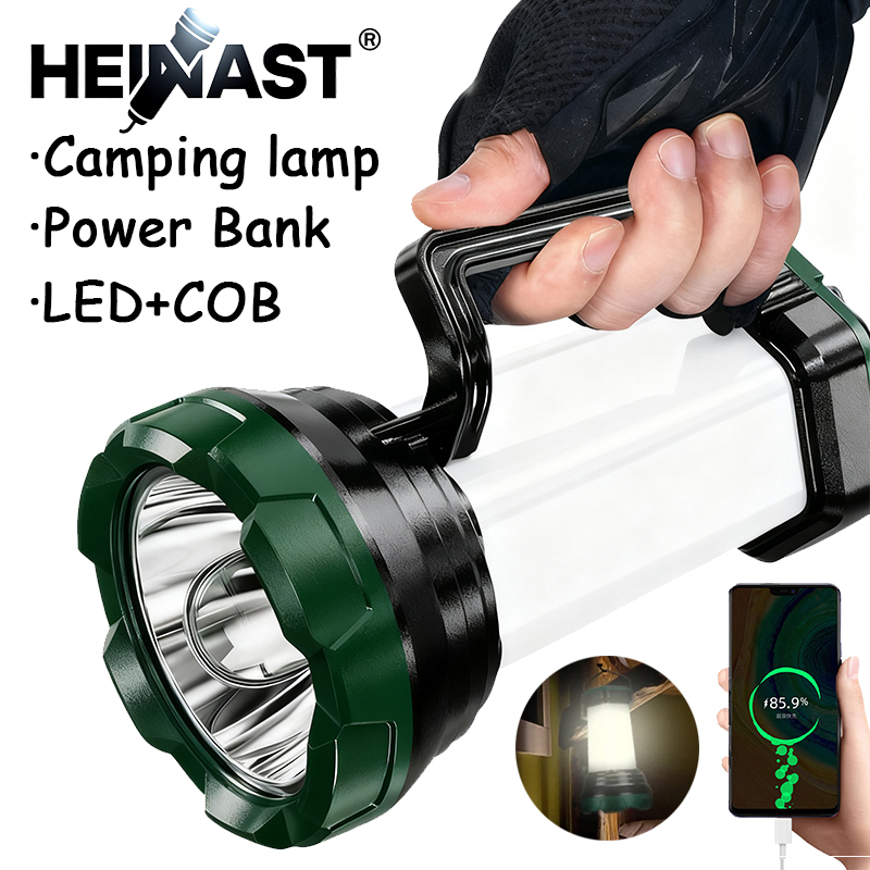 Outdoor Power Bank - Portátil poderosa lanterna led com cob