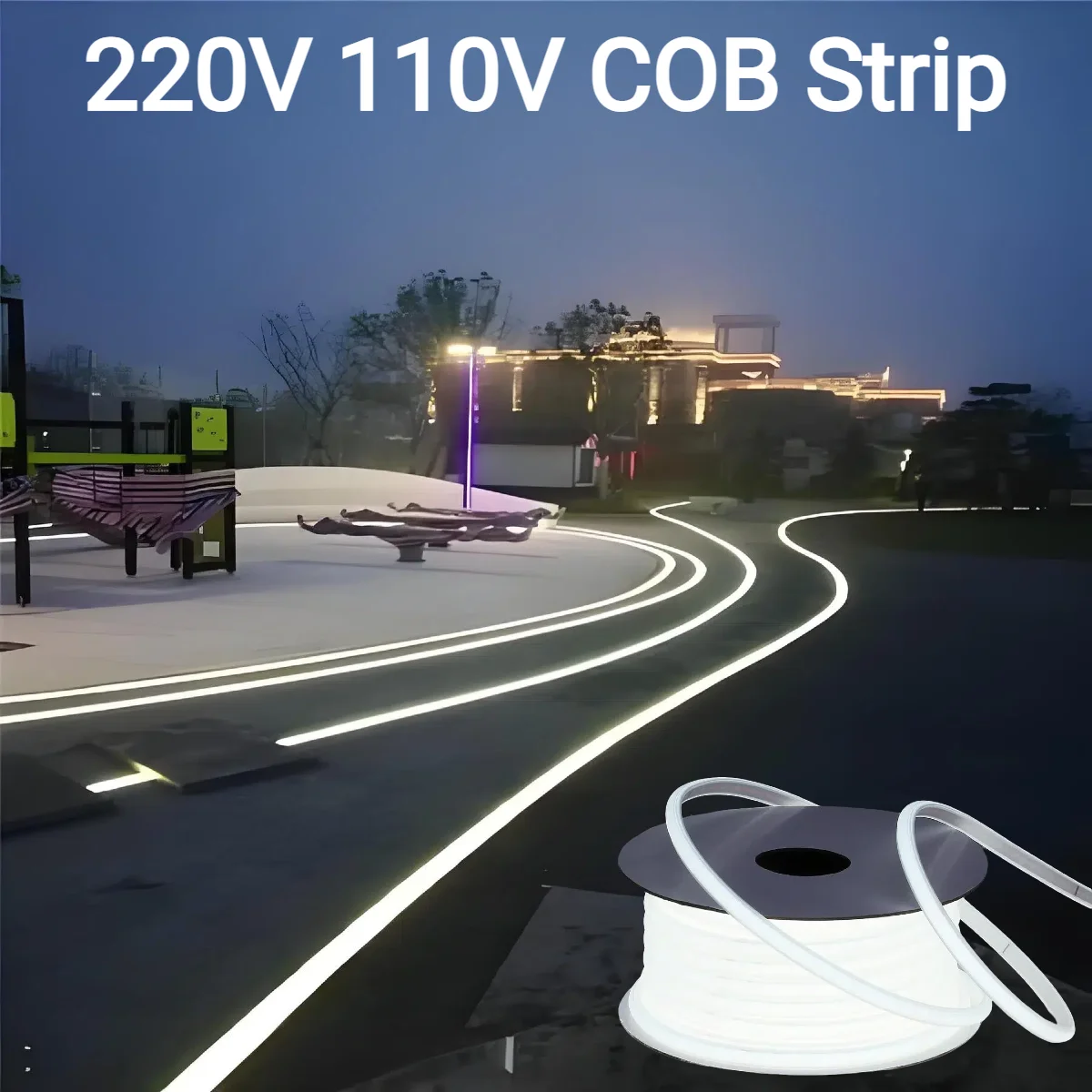 Outdoor Power Strip Weatherproof - 220v 110v gel de silicone puro