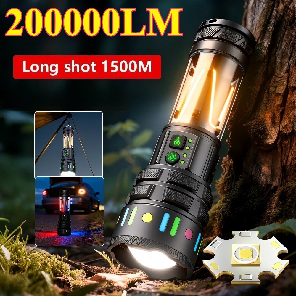 Outdoor Power Bank - Lanterna LED Ultra Brilhante e Potente,
