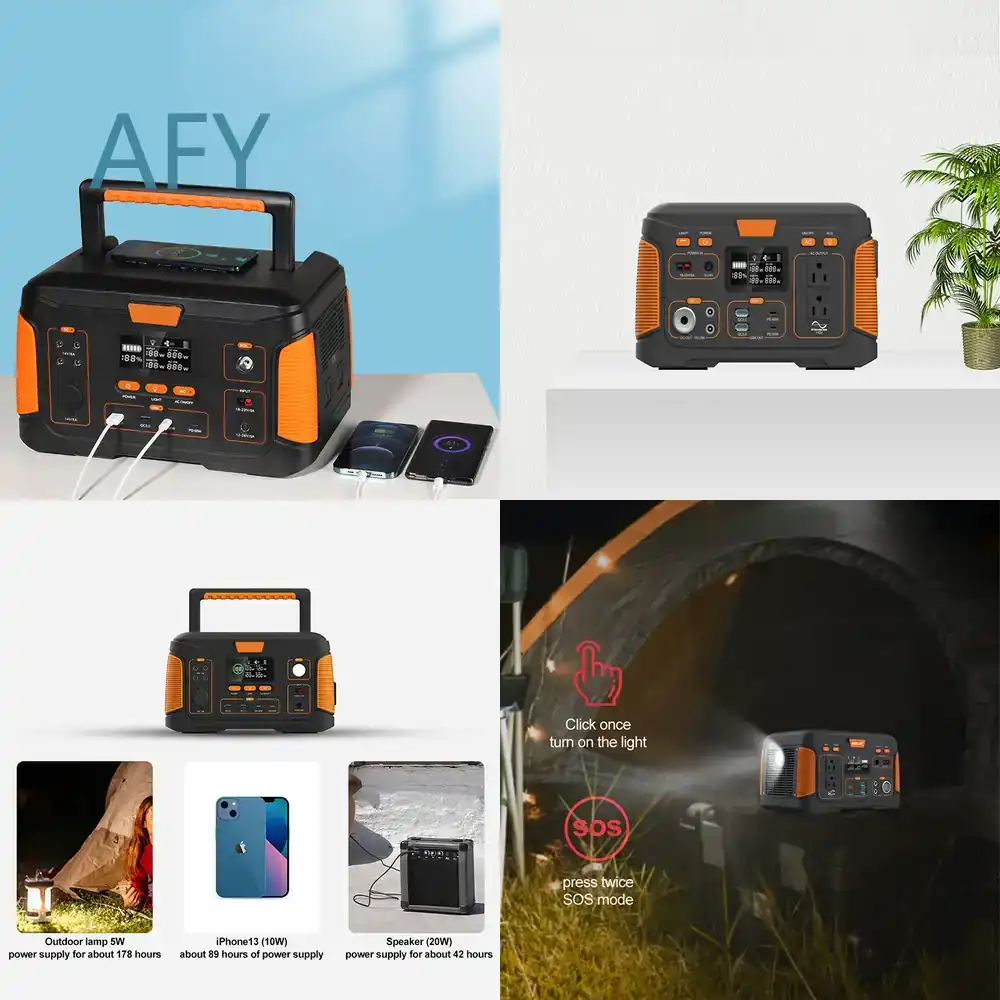 Outdoor Power Bank With Ac Outlet - Estação de Energia Portátil para Camping