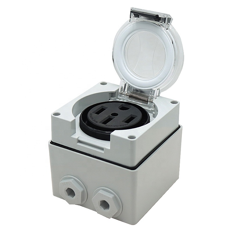 50 ampères gerador rv caixa de - Outdoor Power Inlet Box avaliação e preço