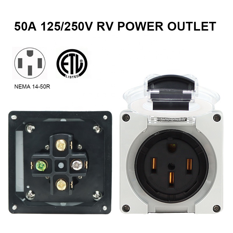 50 ampères gerador rv caixa de - Outdoor Power Inlet Box avaliação e preço