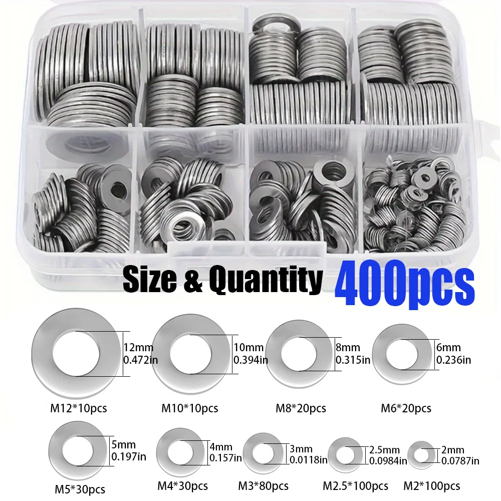 Conjunto de 400 Arruelas Plana - Outdoor Power Washer avaliação e preço