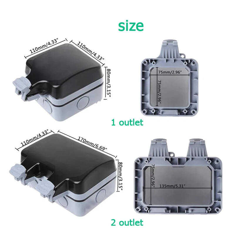Tomadas à prova d'água para pa - Outdoor Power Inlet Box avaliação e preço
