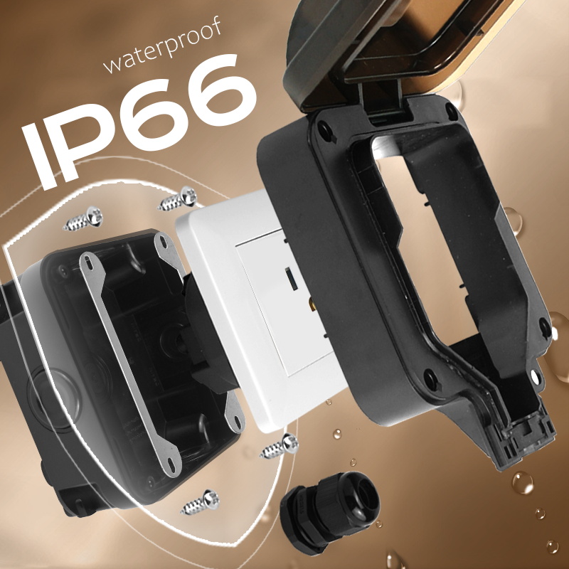 Avoir IP66 parede soquete impe - Outdoor Power Inlet Box avaliação e preço