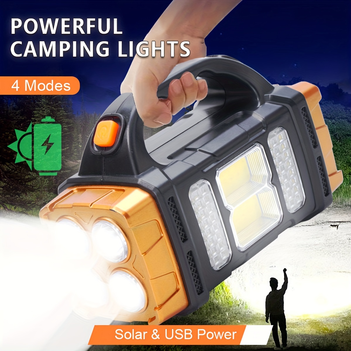 Nova Lanterna LED Solar Recarr - Outdoor Power Bank avaliação e preço