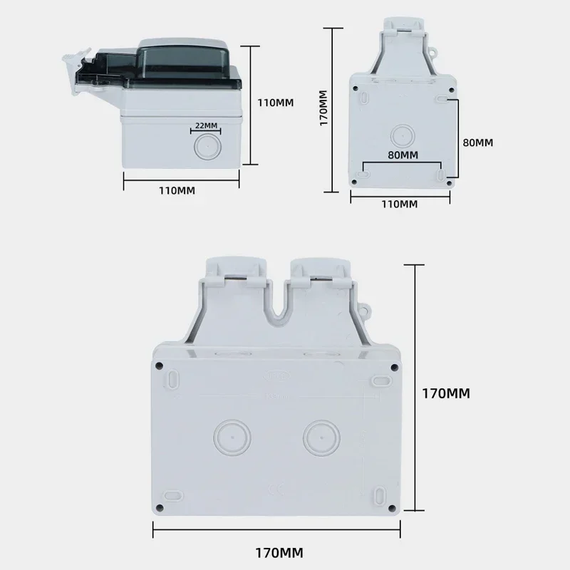 Tuya tomada de parede elétrica - Outdoor Power Inlet Box avaliação e preço