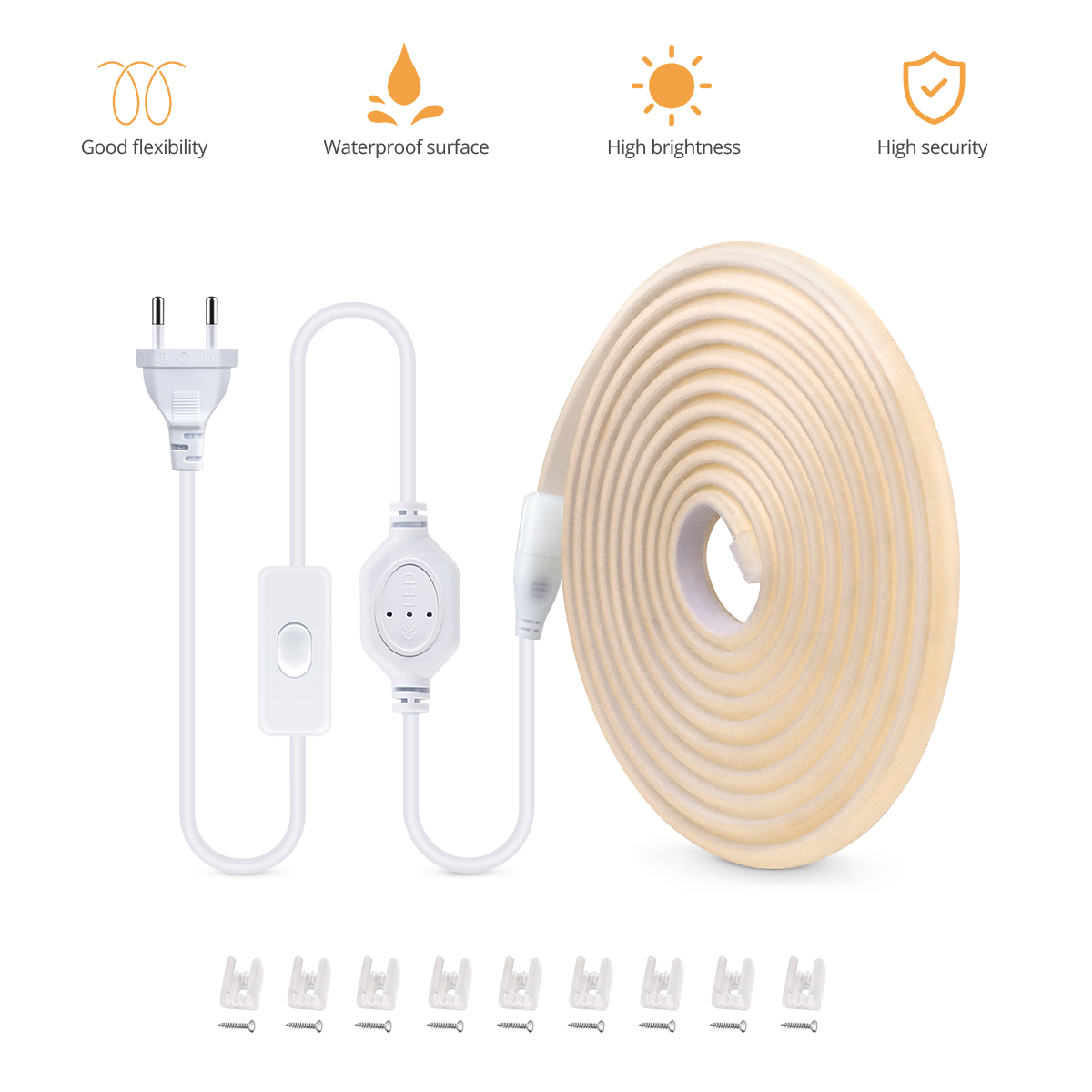 110v 220v cob tira led luzes a - Outdoor Power Strip Weatherproof avaliação e preço